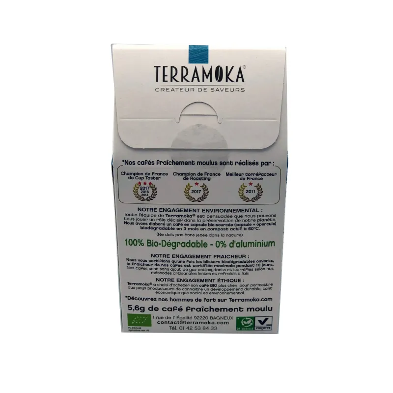 Café Bio en capsule Nelson - décaféiné