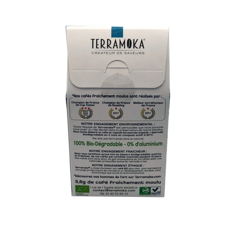 Café Bio en capsule Nelson - décaféiné