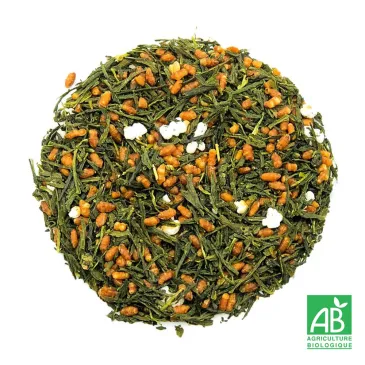 Thé vert Genmaicha, thé vert bio, thé vert du Japon, sélection thé