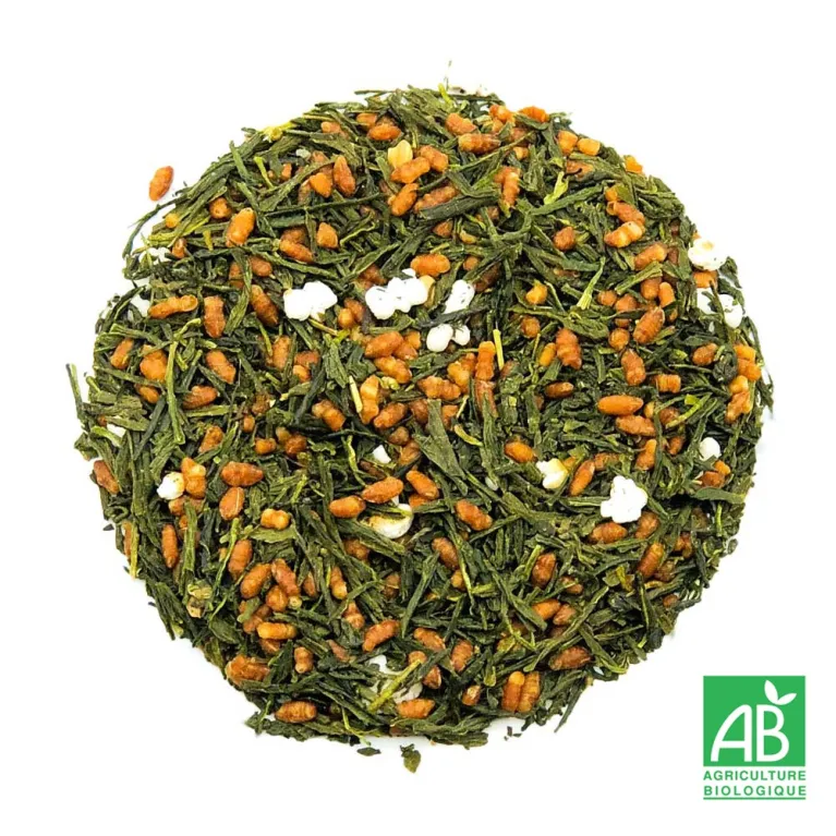 Thé vert Genmaicha, thé vert bio, thé vert du Japon, sélection thé
