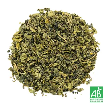 Thé vert Gunpowder Bio, Thé vert bio de Chine, sélection thé