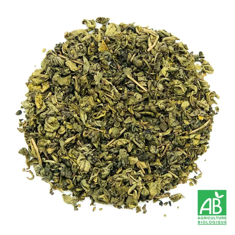 Thé vert Gunpowder Bio, Thé vert bio de Chine, sélection thé