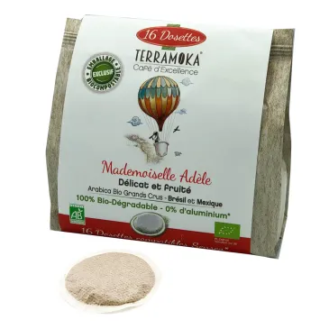 Café bio en dosette Adèle