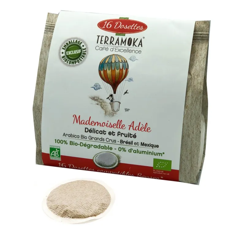 Café bio en dosette Adèle