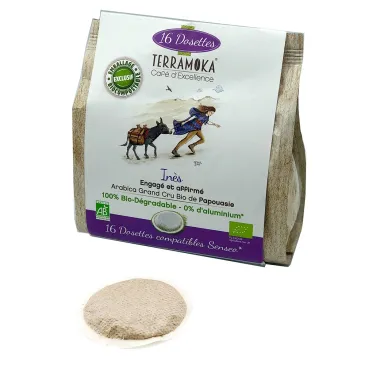 Café bio en dosette Inès