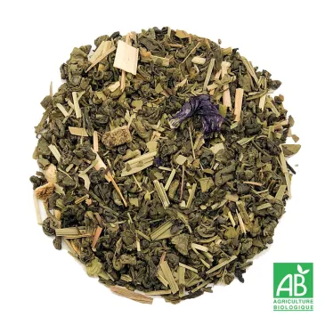 Thé vert citron détox bio, thé vert de Chine, sélection thé