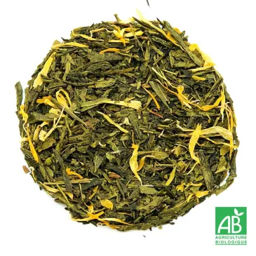 Thé vert pêche bio, thé vert de Chine, sélection thé