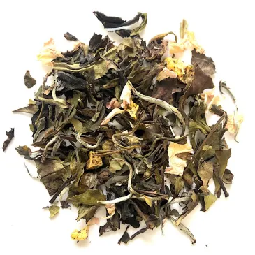 Thé blanc mangue pêche, thé blanc bio, thé tropical, sélection thé