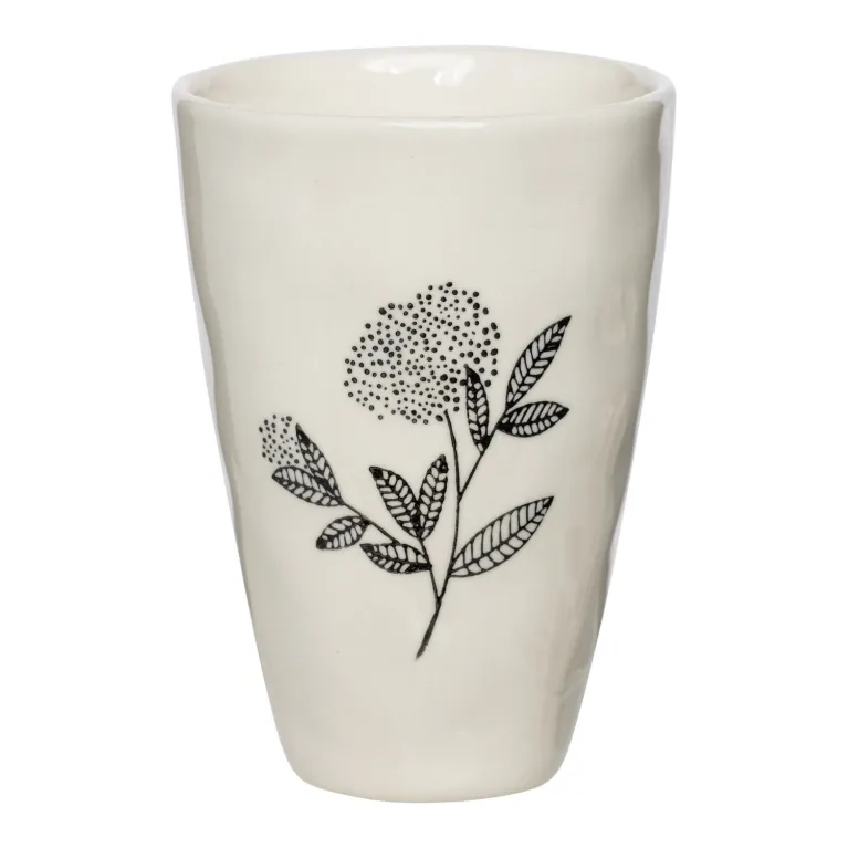 Mug floral, mug effet martelé, mug sans anse, tasse fleur, sélection thé