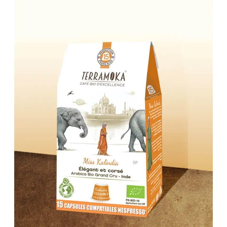 café bio, café capsule, capsule biodégradable, sélection thé