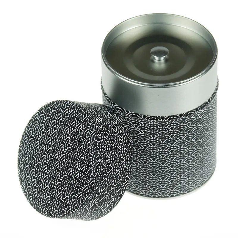 Boite à thé, boite de conservation, boite double couvercle