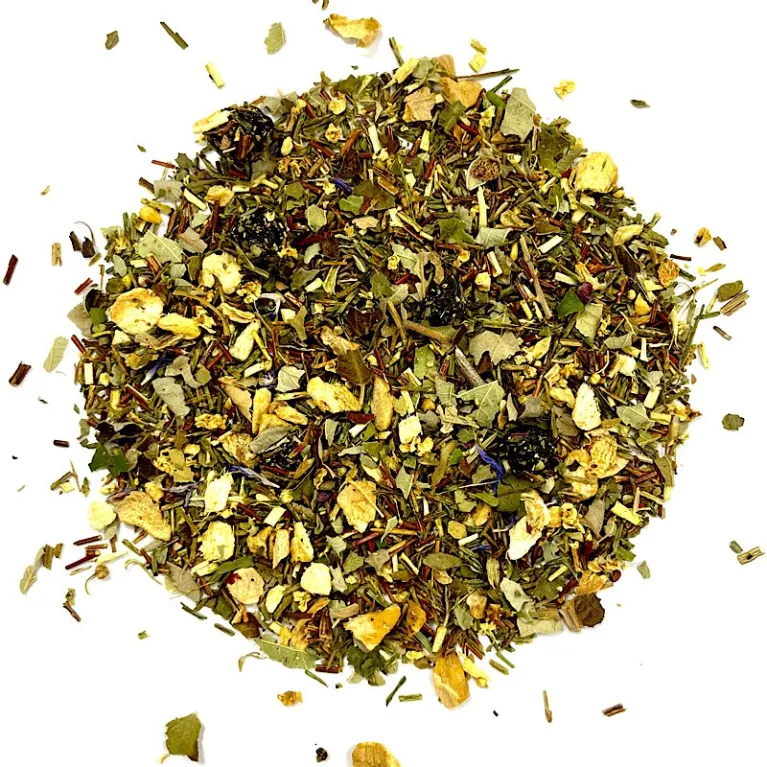 Rooibos bio, myrtille gingembre, sans théine, sélection thé