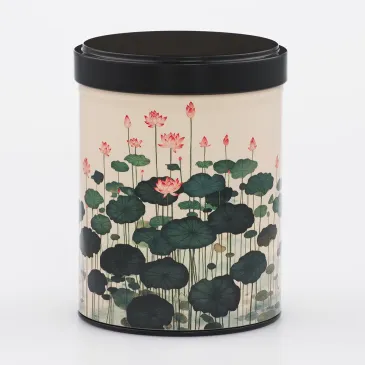 Boîte à thé empilable nature, boite à thé nénuphar, sélection thé