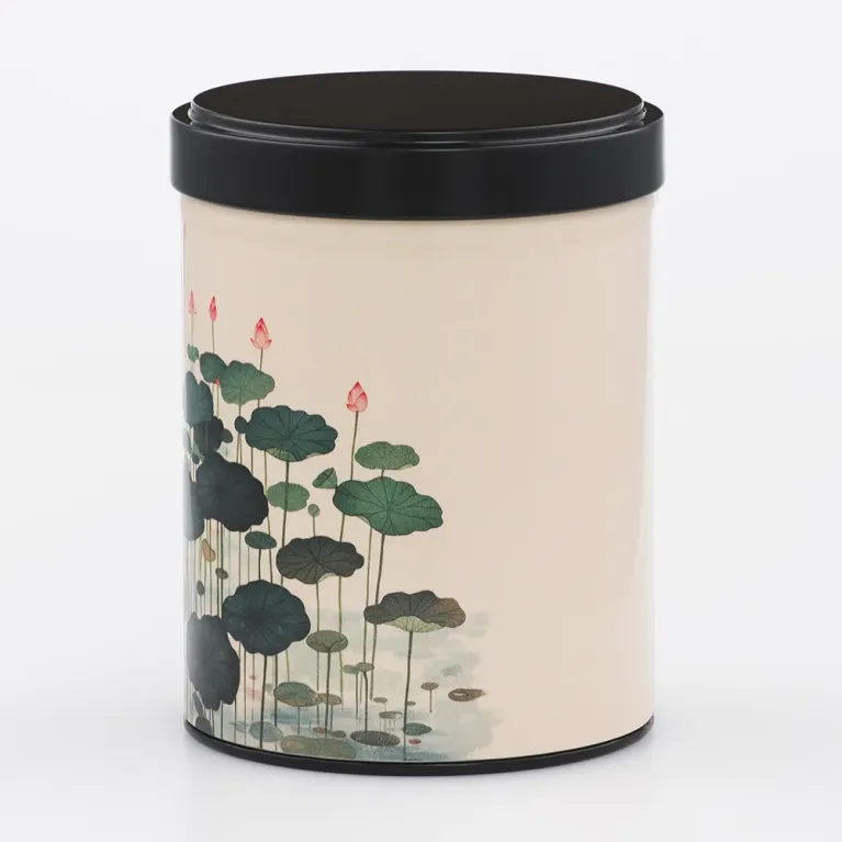 Boîte à thé empilable nature, boite à thé nénuphar, sélection thé