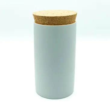 Boîte à thé en bambou galet mat