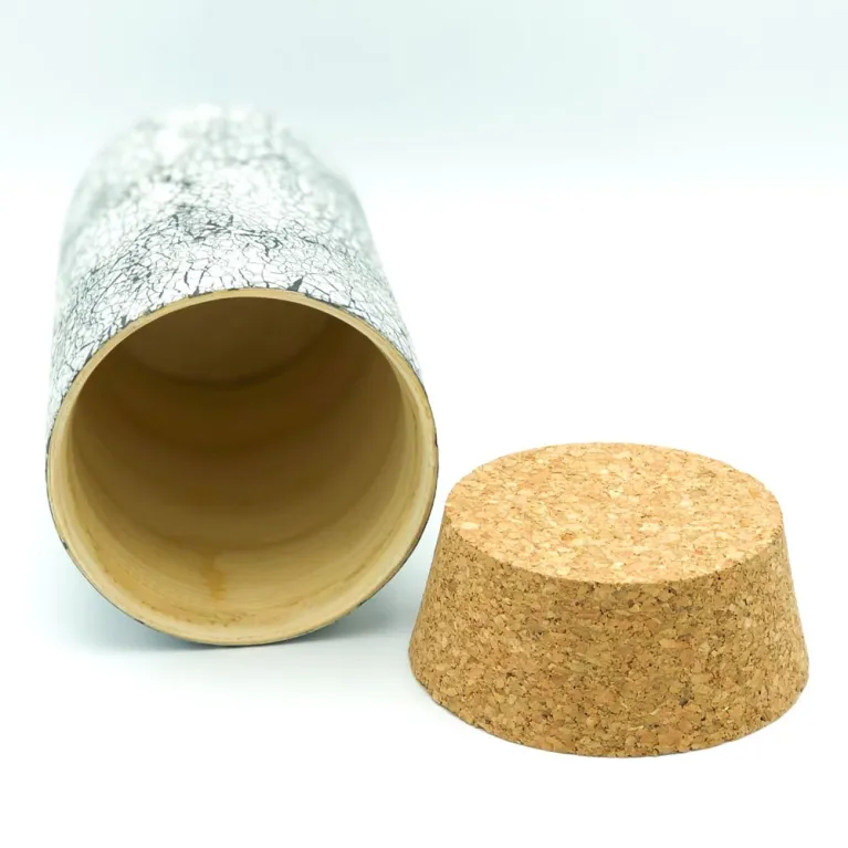 Boîte à thé en bambou coquilles d'œufs