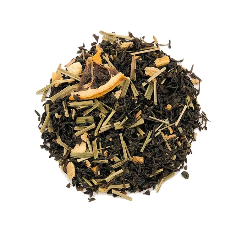 Thé noir gingembre citron, mélange thé noir Inde Chine Ceylan, sélection thé