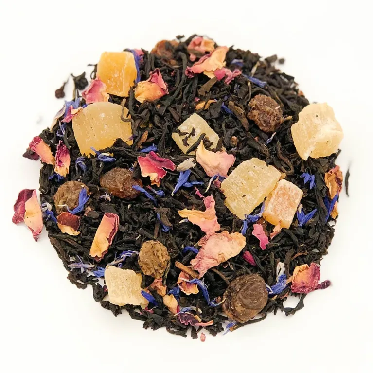 Thé noir mangue rose, thé d'Inde Chine et Sri Lanka, sélection thé